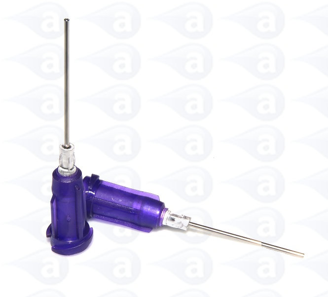 TES21100 21 GA Purple Precision Needle Tip 1"