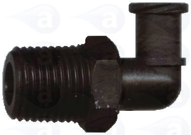 TSD931-75PK Elbow Fitting Luer Lock 1/8" Black