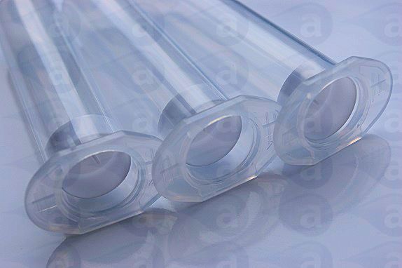 Syringe barrels piston kits adhesive dispensing