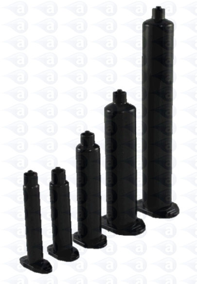 Black Syringe Barrels UV Cure Luer Lock Adhesive