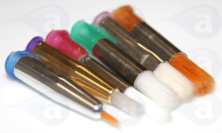 adhesive dispensing brush needle tips