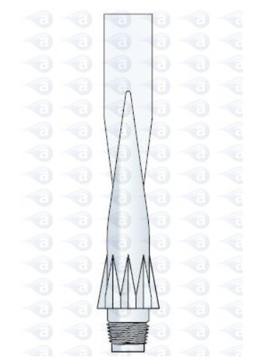 TS1050 Nozzle 0.5" Spreader Adhesive Dispensing Techcon
